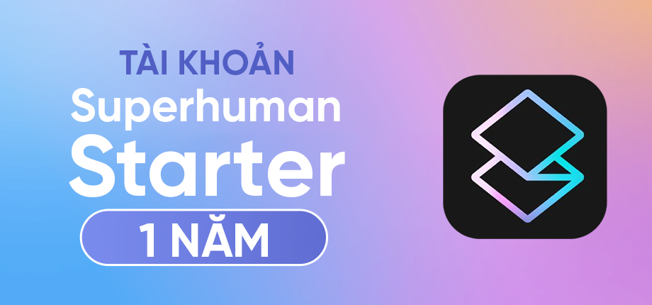 Superhuman Starter 1 năm - Tài khoản